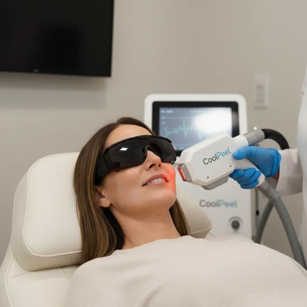 CoolPeel skin resurfacing session at AgeRejuvenation
